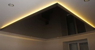 Натяжной потолок с подсветкой Биробиджан, цена от 2107 руб.